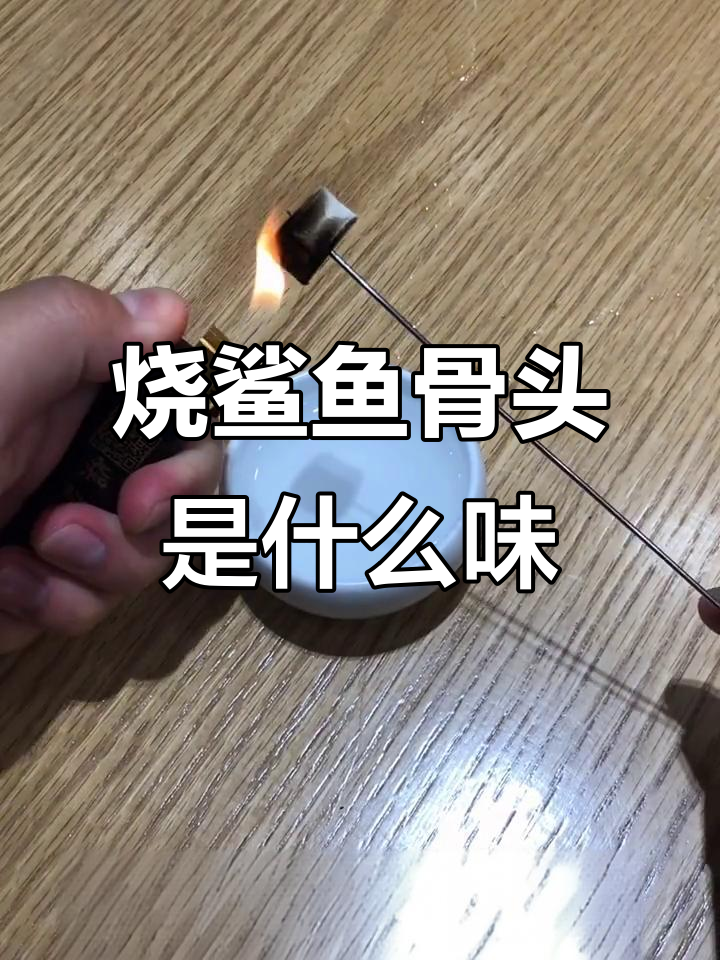 深海鲨鱼骨火烧实验,竟然是这个味道!