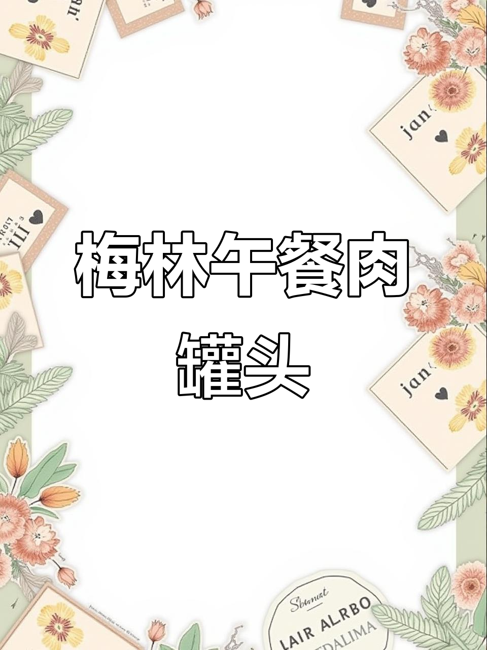 上海梅林午餐肉罐头，火锅必备美味大块肉粒