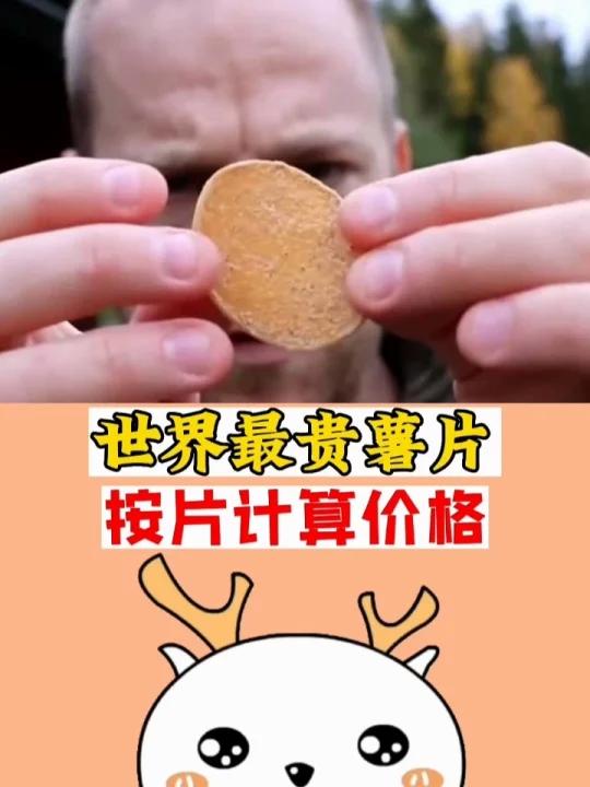 世界最贵薯片,按片计算价格