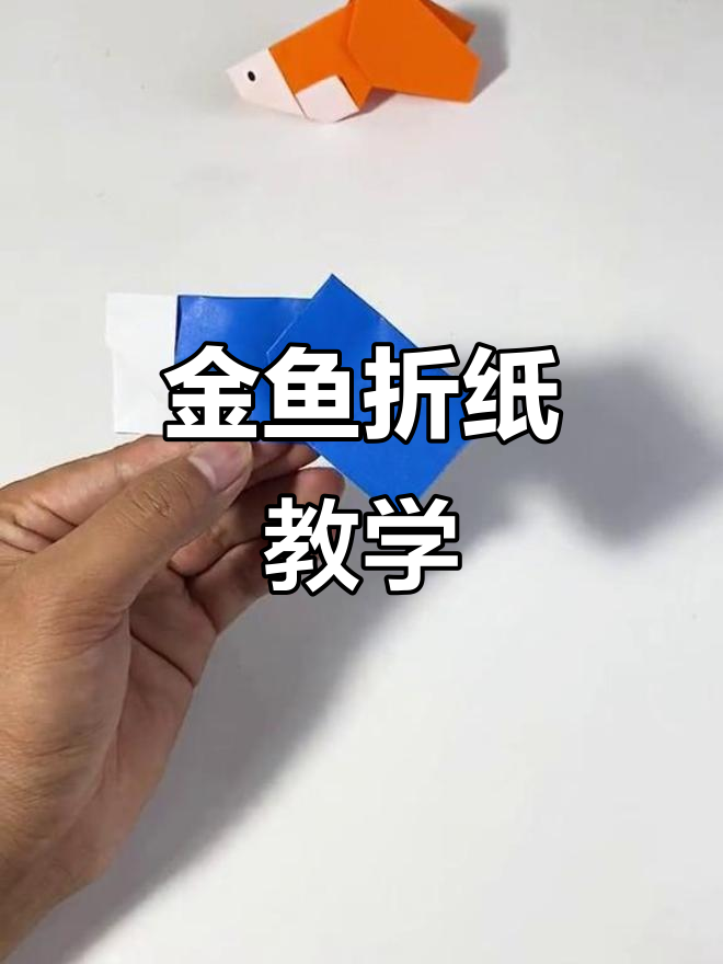 折纸金鱼教程,轻松学会韩国海洋动物系列