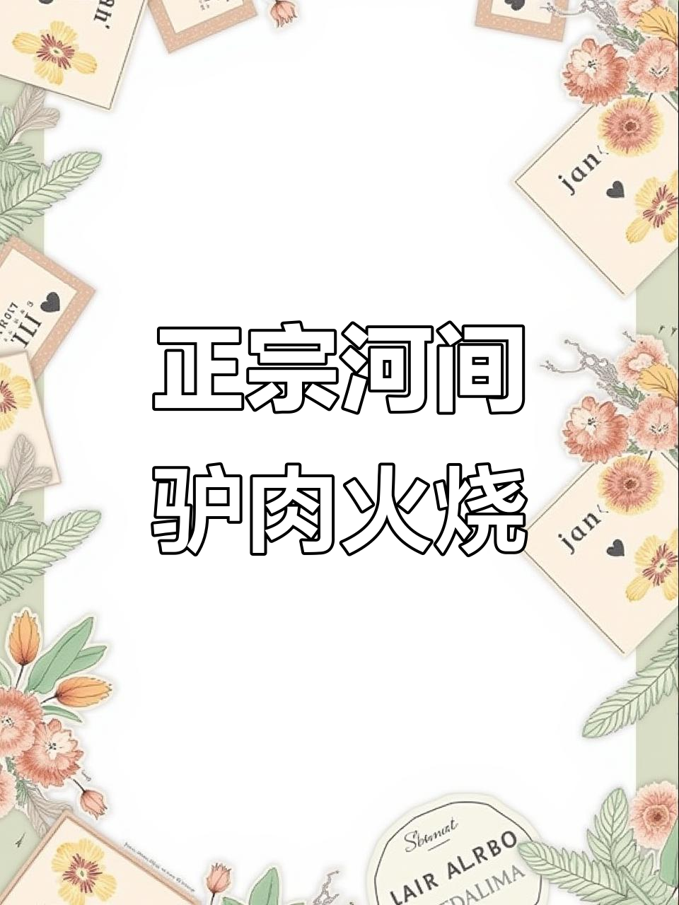 邯郸河间驴肉火烧，咸香酥脆的独特美味