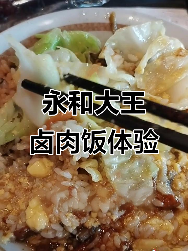 永和大王卤肉饭,量不多但味道不错