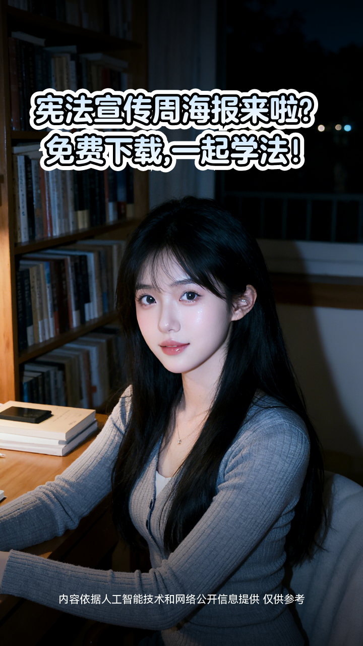 宪法宣传周海报来啦?免费下载,一起学法!
