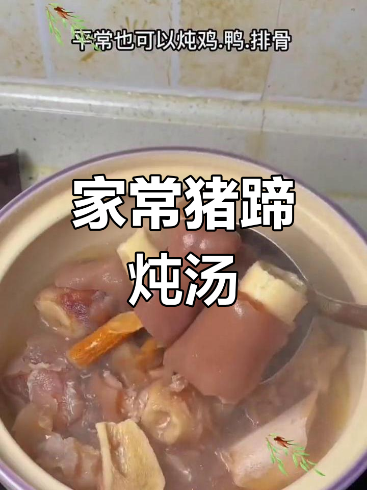 猪腱子肉与莲藕排骨汤,家常做法大揭秘