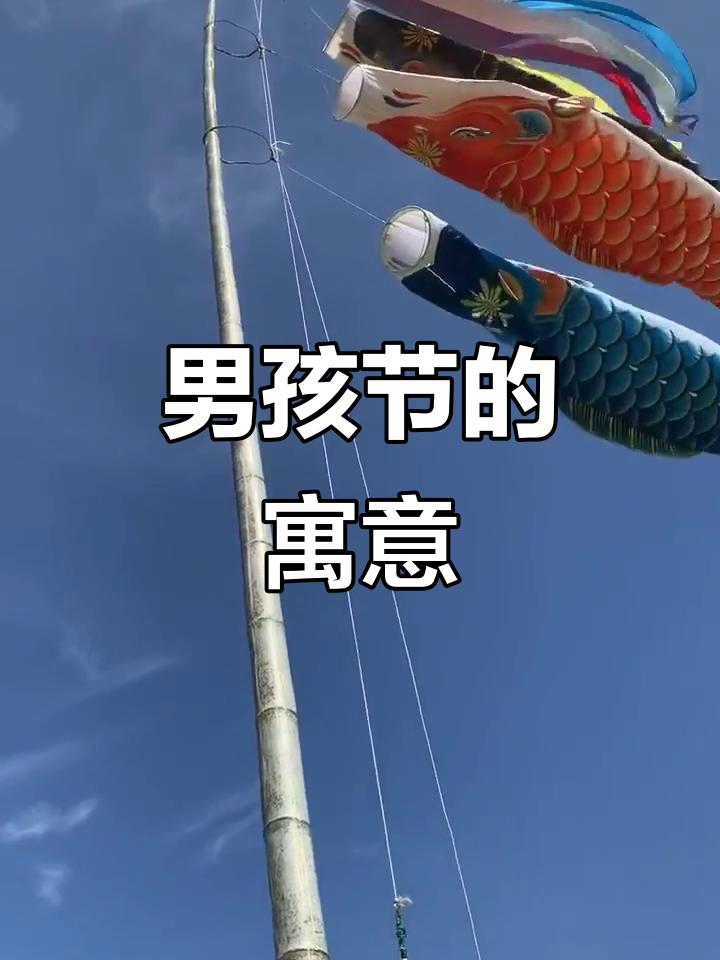 男孩节,鲤鱼旗飘扬,象征着勇敢与飞跃