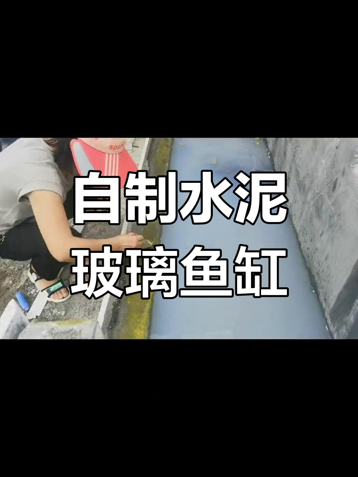 亲手打造水泥玻璃鱼缸,结构胶打得有点多,效果如何?