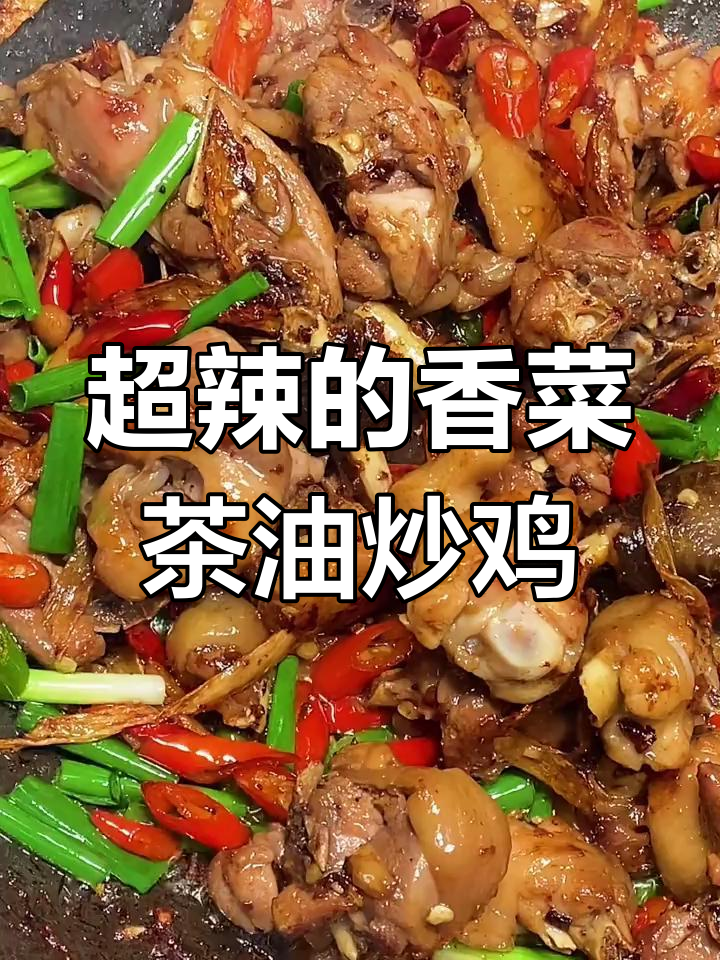 辣味十足的香菜茶油炒土鸡,香脆又入味