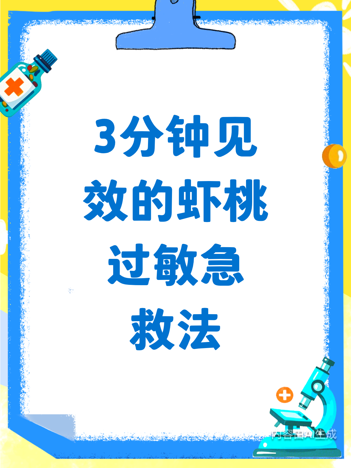虾桃过敏别慌!3分钟急救法来啦