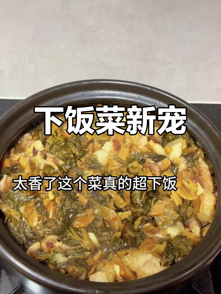 菜干焖肉,拌饭绝配,香气扑鼻,连蔬菜都比肉更吸引人!