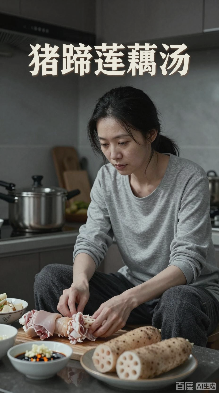 居家炖猪蹄莲藕汤，养生又美味