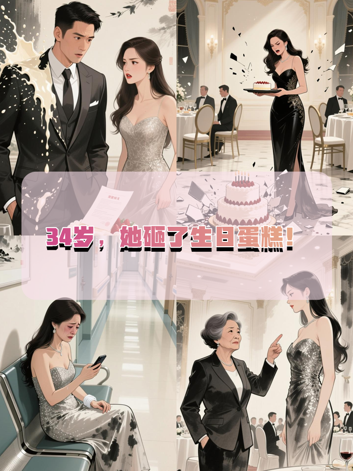 34岁生日宴上，她亲手砸碎蛋糕宣布离婚！
