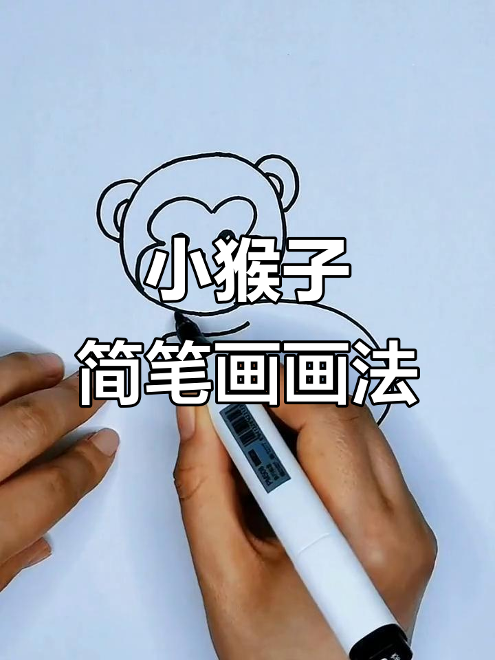 猴子简笔画教程,轻松学会花果山上的小猴