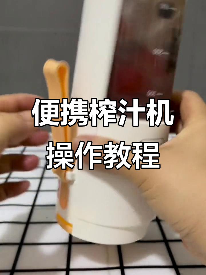 便携式榨汁杯使用指南:蓝莓番茄冰块轻松搞定