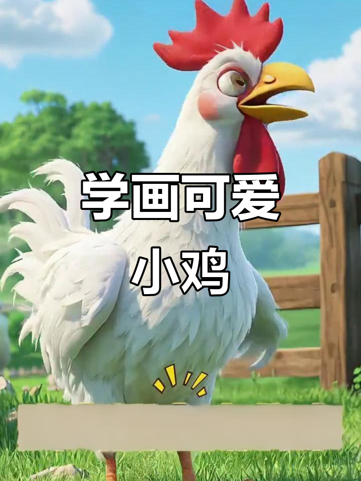 画一只栩栩如生的鸡,简单又有趣