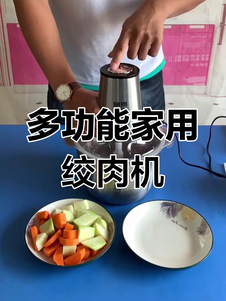 家用多功能绞肉机,和面、搅馅一机搞定!