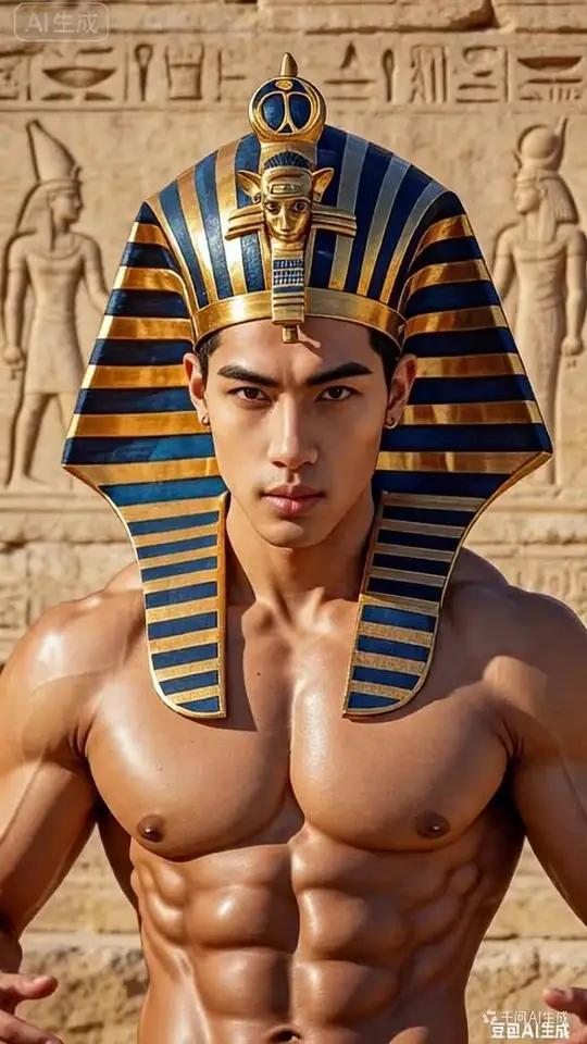 肌肉猛男帅哥壁纸集锦休闲好时光 肌肉猛男帅哥 古埃及法老王
