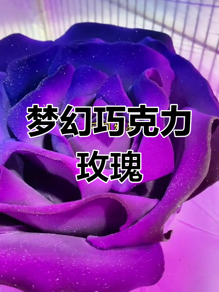 巧克力玫瑰花,美丽得让人舍不得吃!
