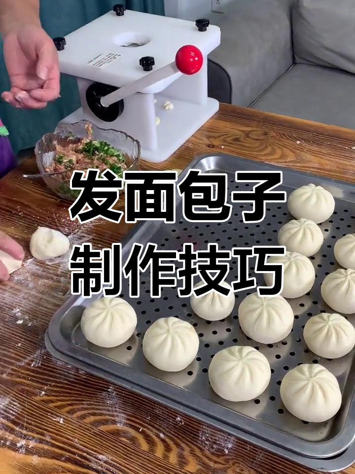 手动包子机教你做发面包子,步骤全解析