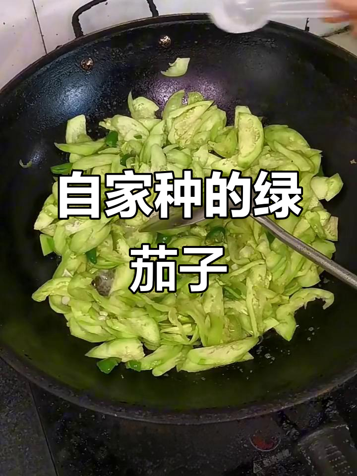 自种绿色青茄子,炒出健康美味
