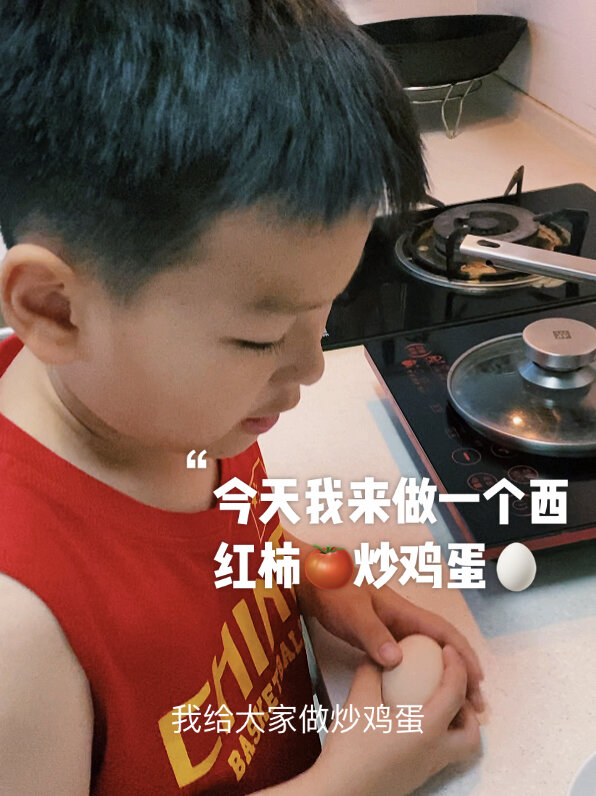 我第一次做西红柿炒鸡蛋