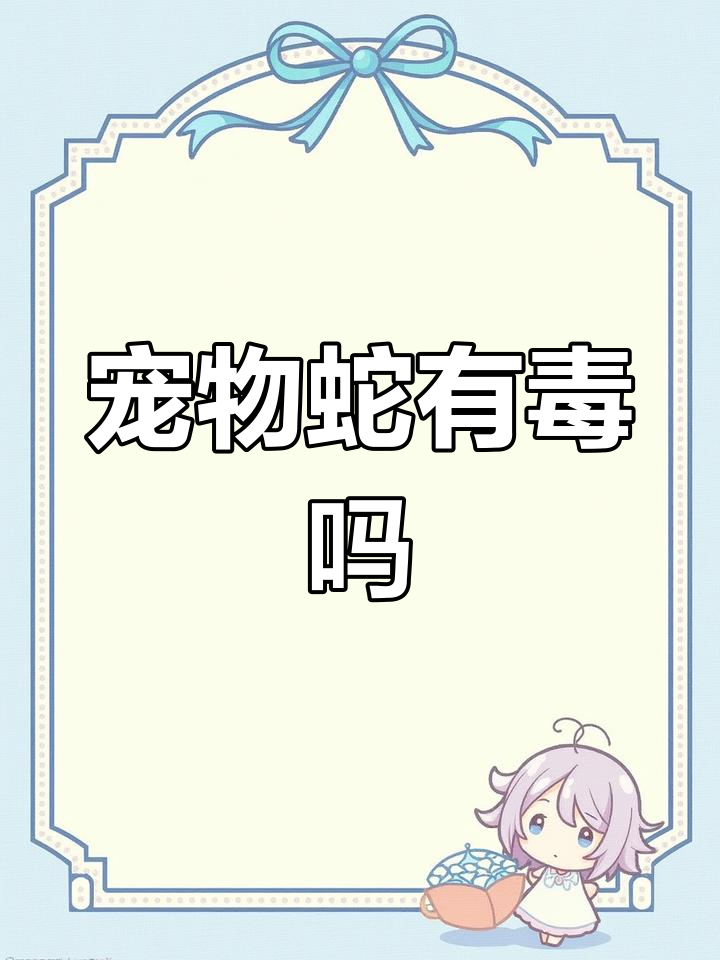 宠物蛇到底有没有毒?性格如何,吃什么食物?
