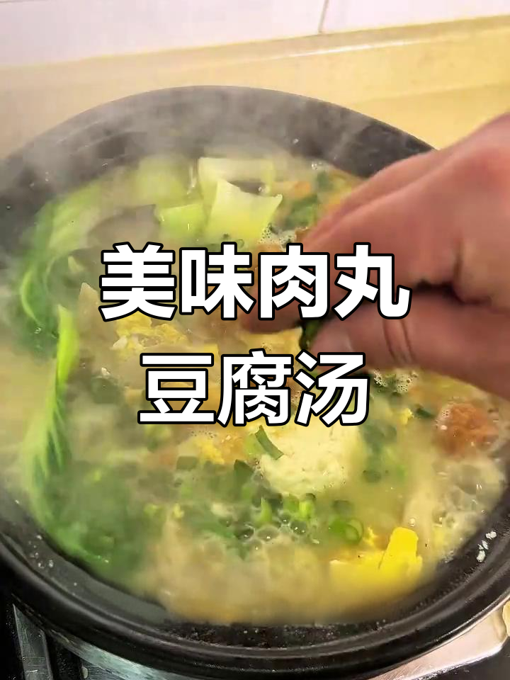肉丸豆腐汤,鲜香四溢,营养满满