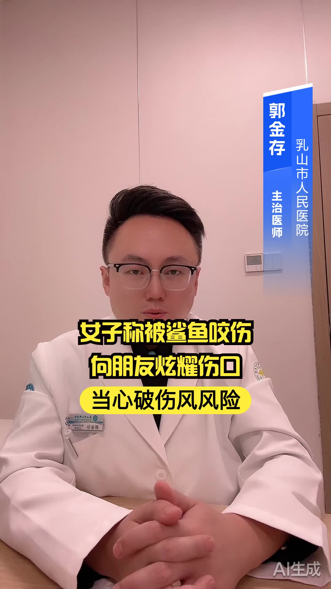 女子称被鲨鱼咬伤向朋友炫耀伤口，当心破伤风风险