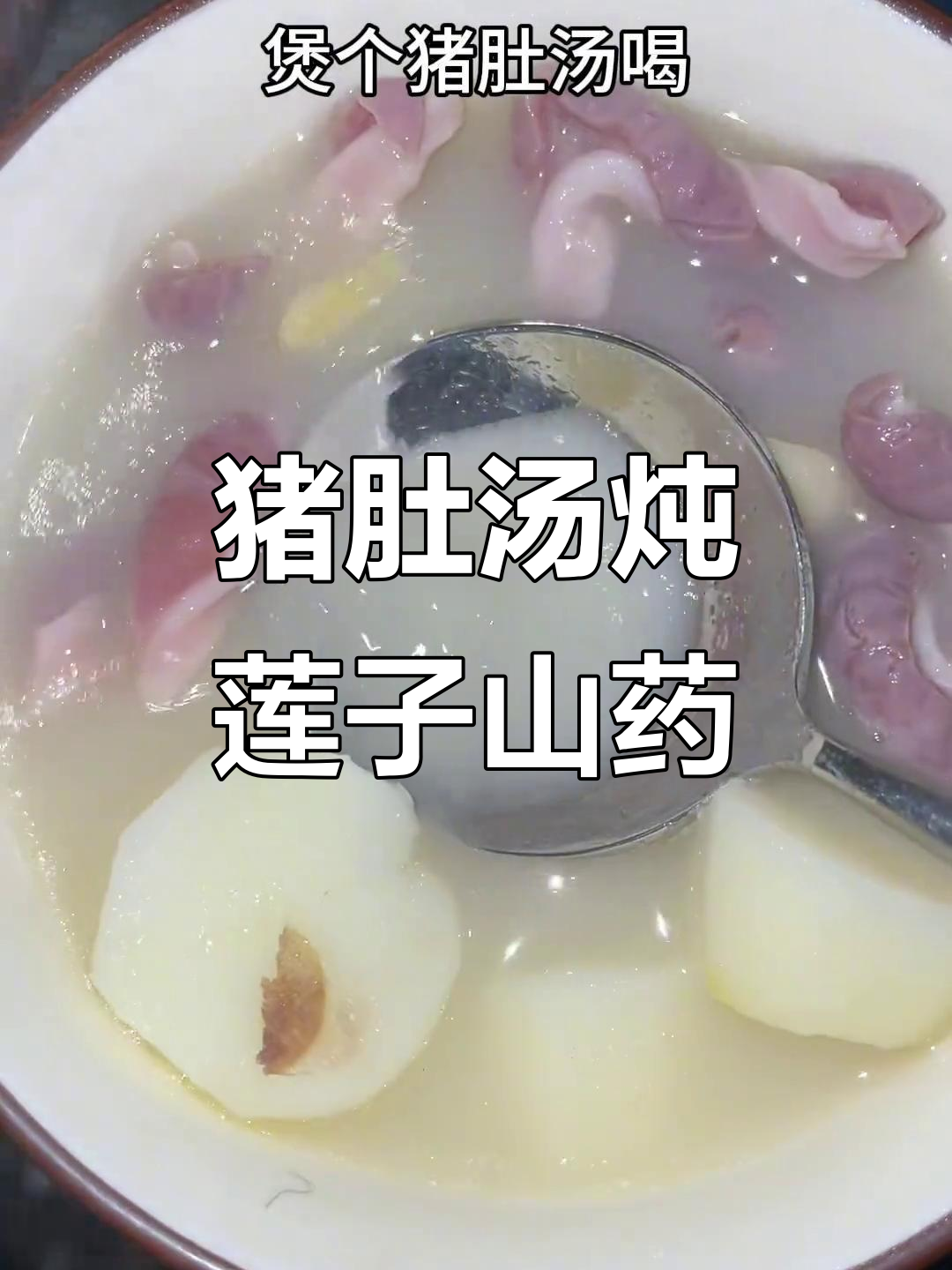 砂锅猪肚汤,暖心又美味,加入莲子和山药更佳