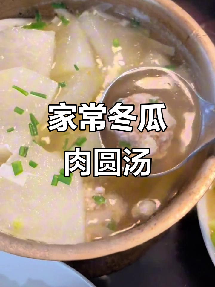 妈妈手艺:简单又鲜美的冬瓜肉圆汤,家常味十足