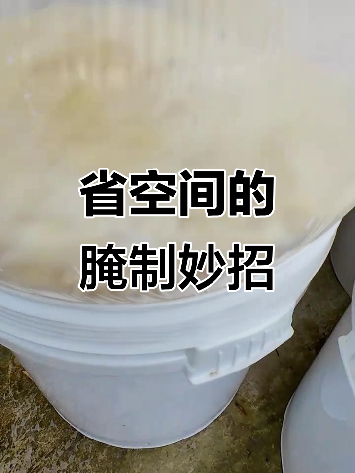 腌菜新技巧,让塑料桶空间翻倍,味道更佳