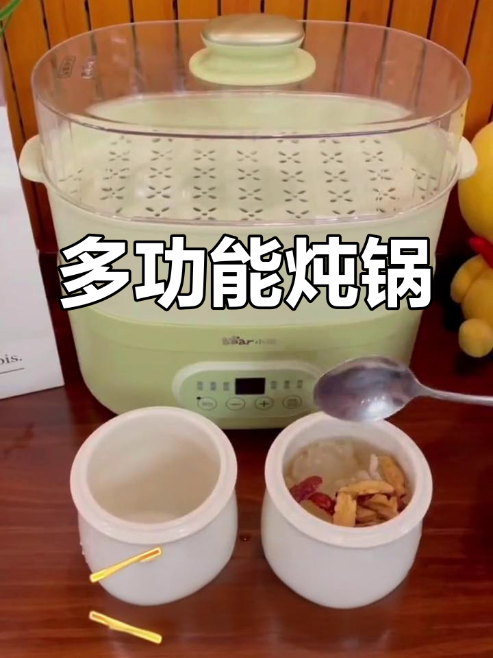小熊炖锅,蒸煮一体,六大功能,省心又美味