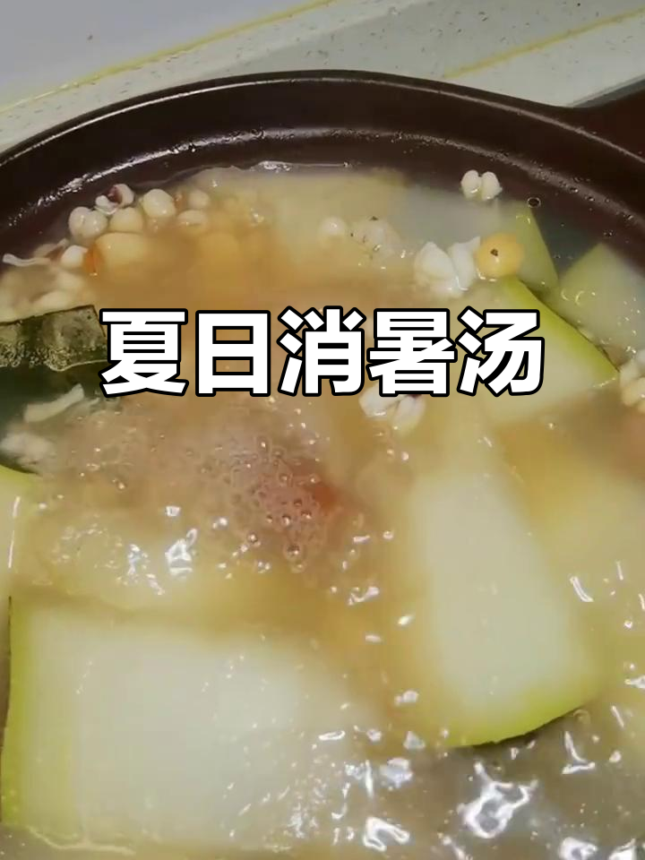 夏季消暑汤,薏米冬瓜猪骨搭配,祛湿排毒又健脾胃