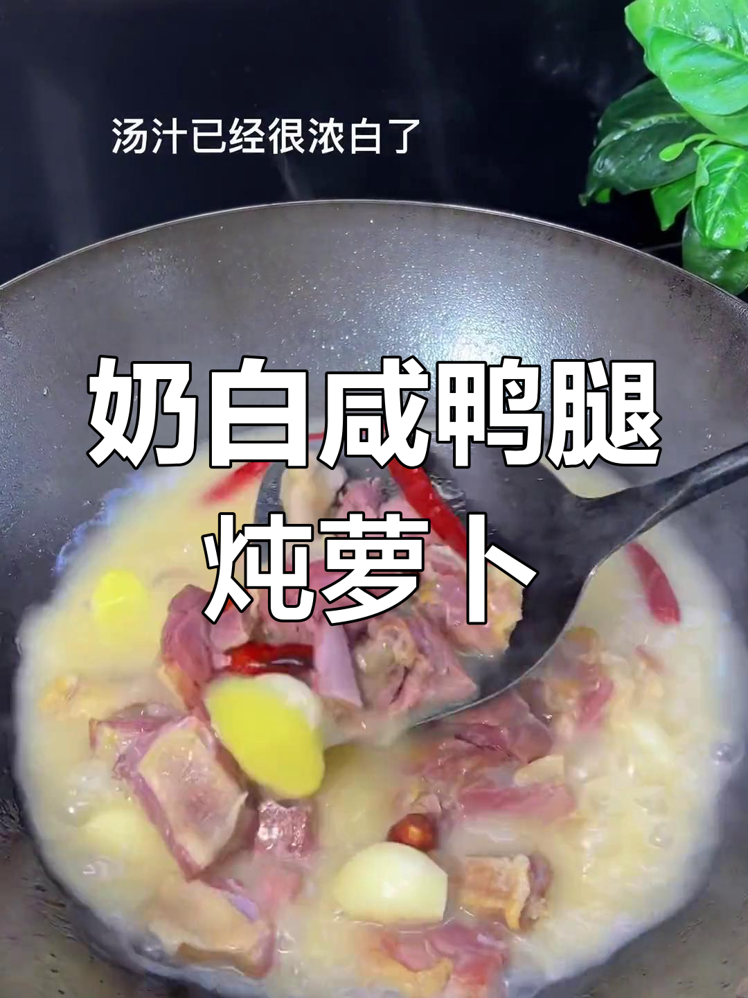 咸鸭腿炖萝卜,汤汁浓郁香气扑鼻