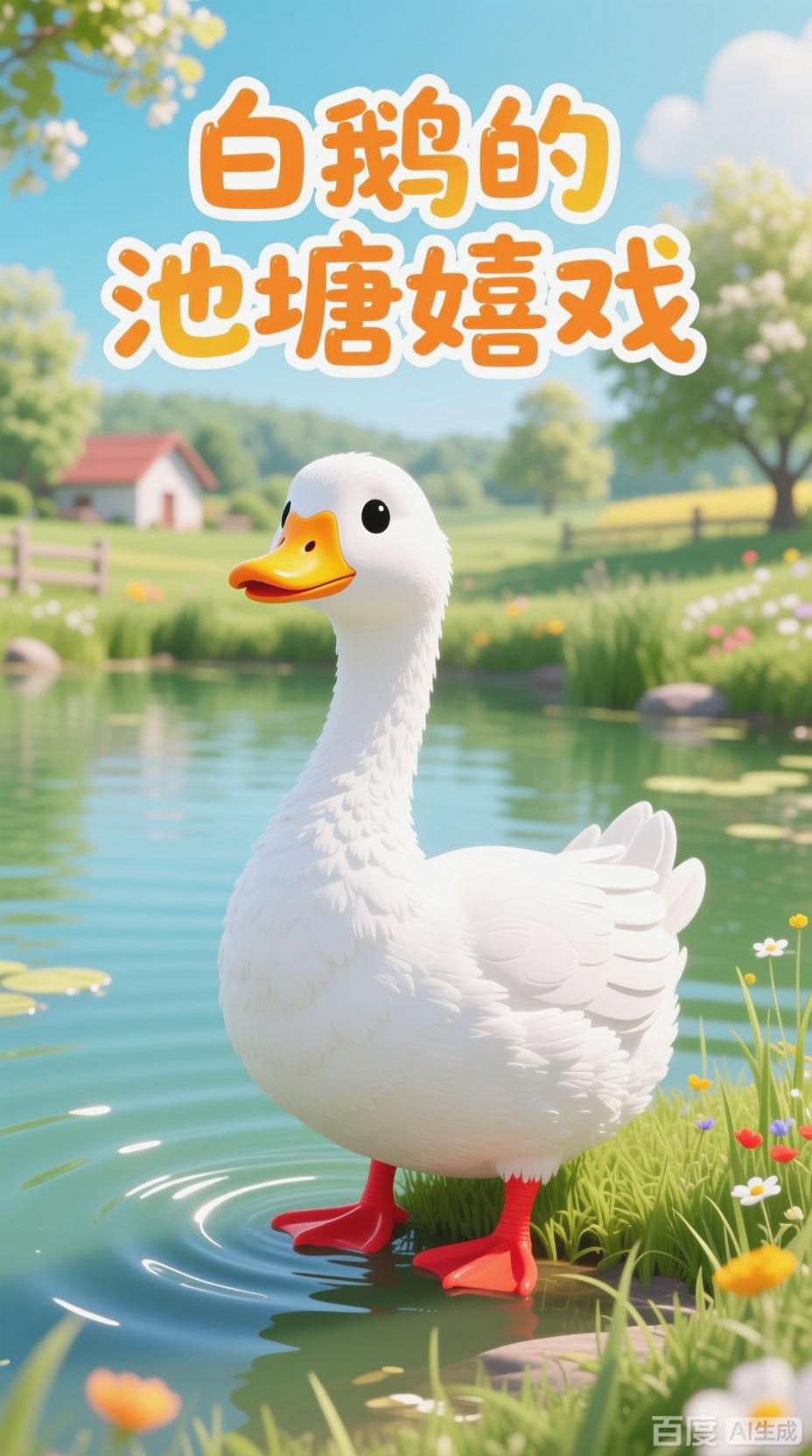 咏鹅唐诗的趣味卡通演绎