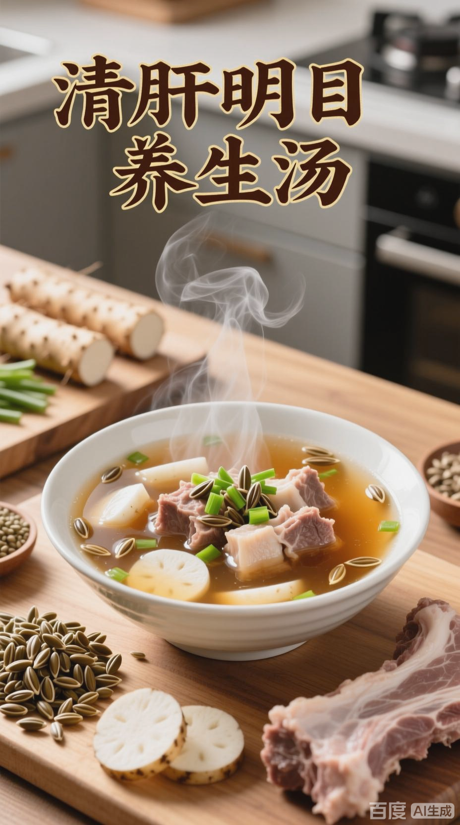 决明子山药排骨汤的保健功效