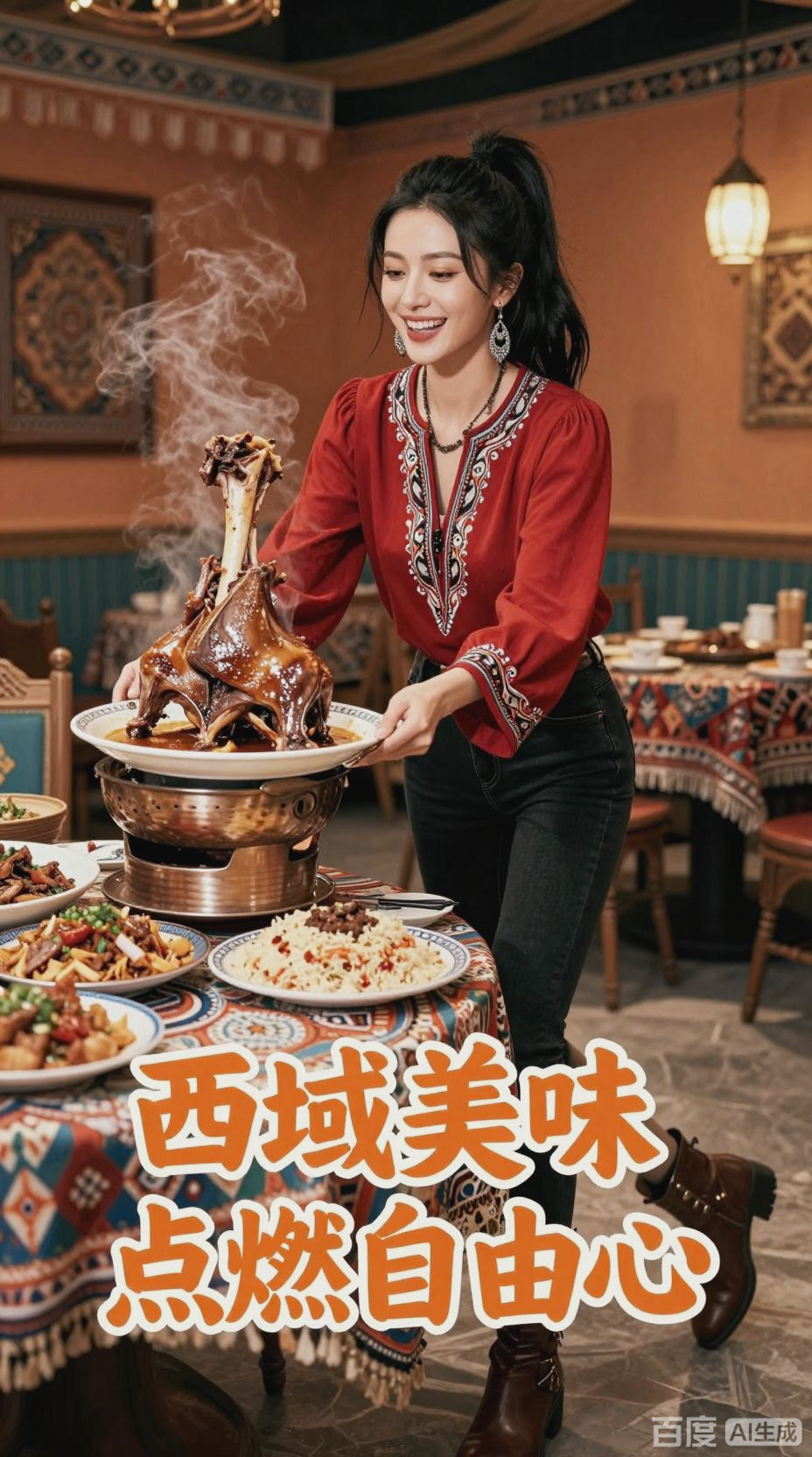 闺蜜新疆游牧餐，一口羊肉让她当场泪崩！