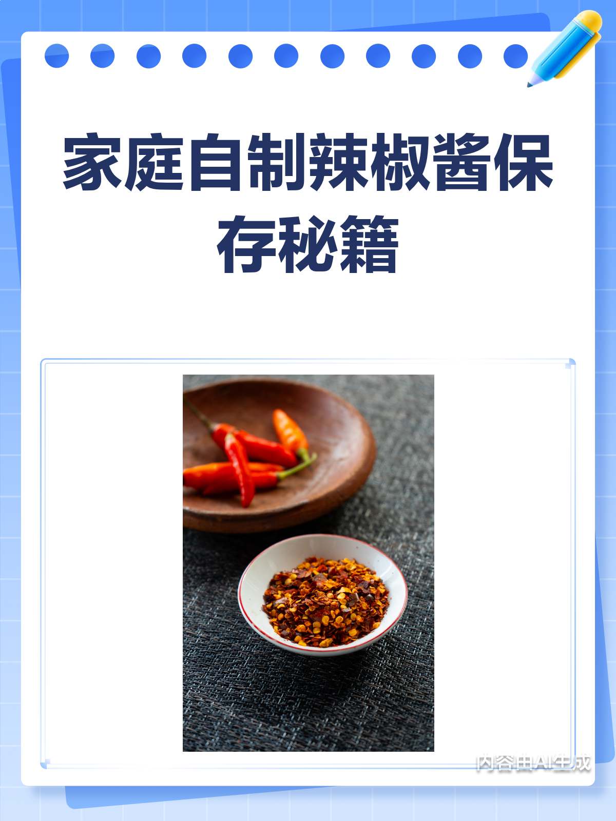 家庭自制辣椒酱,这样保存不长霉!