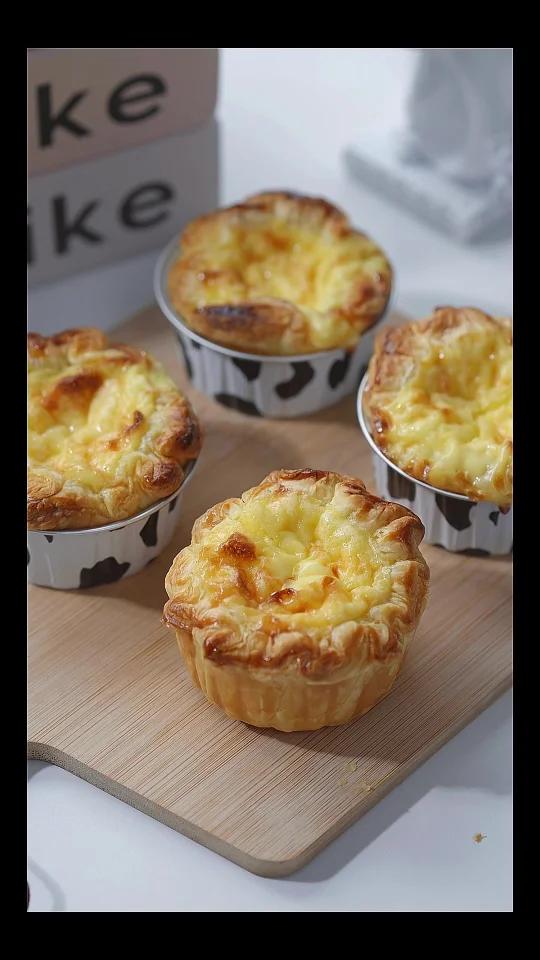 酥皮蛋挞这个配方真的绝了,超级嫩滑!