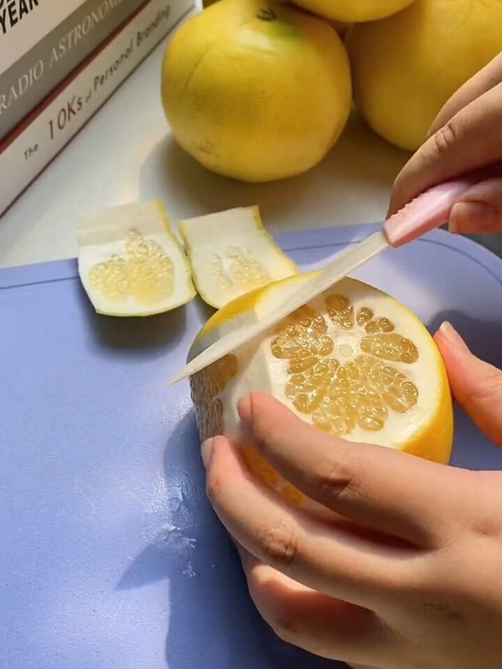 谁说葡萄柚不好剥的来我教你
