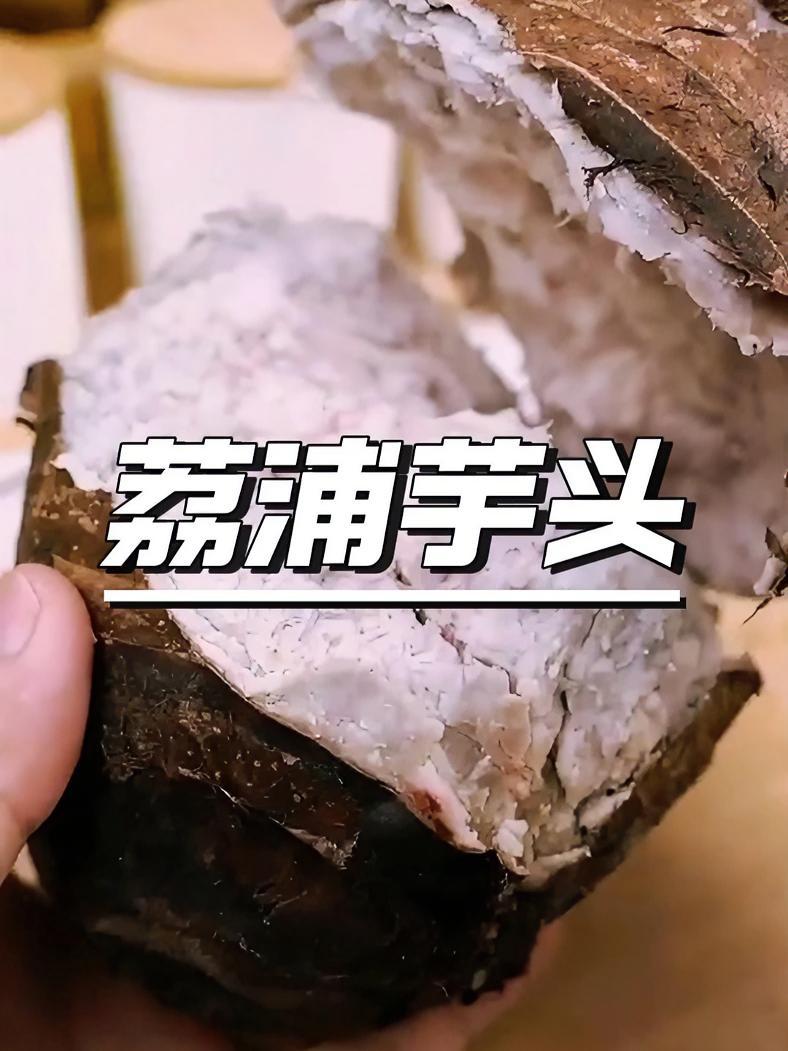 地道的荔浦芋头,可不会苦涩麻嘴,把它蒸熟以后配上点白糖,那叫一个地道,炖肉煲汤也特别粉糯。