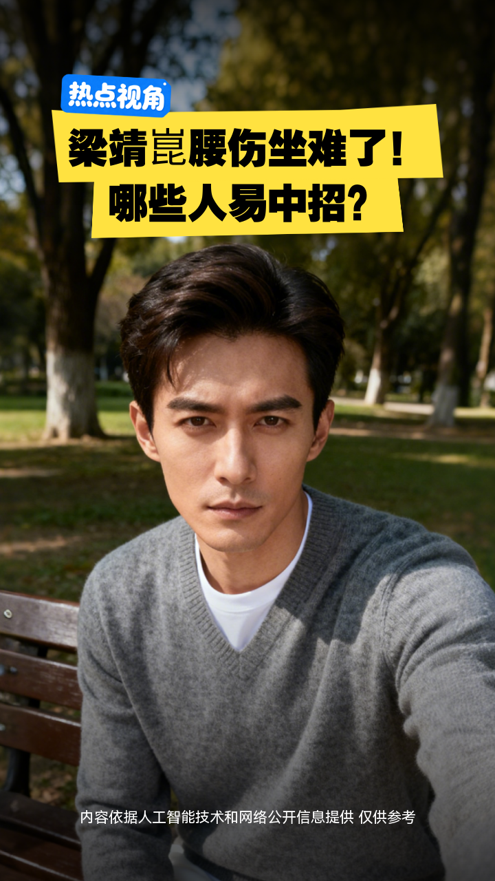 梁靖崑腰伤坐难了!哪些人易中招?