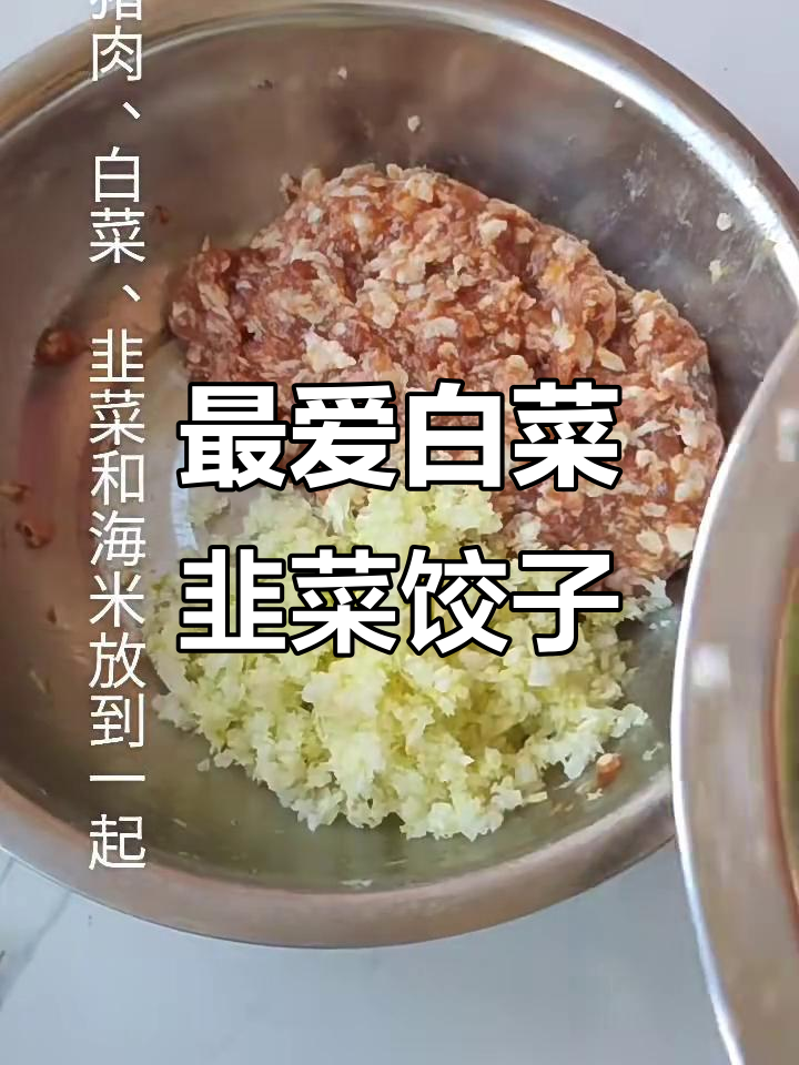白菜韭菜猪肉水饺,家人最爱美味搭配