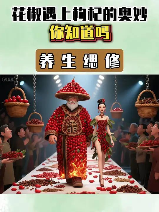 花椒遇上枸杞能擦出什么样的火花～花椒枸杞养生就是养健康养生内容由ai生成涨知识(内容皆有A