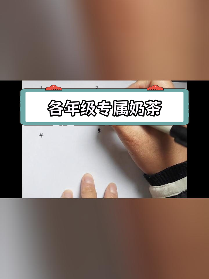 不同年级的奶茶创意设计