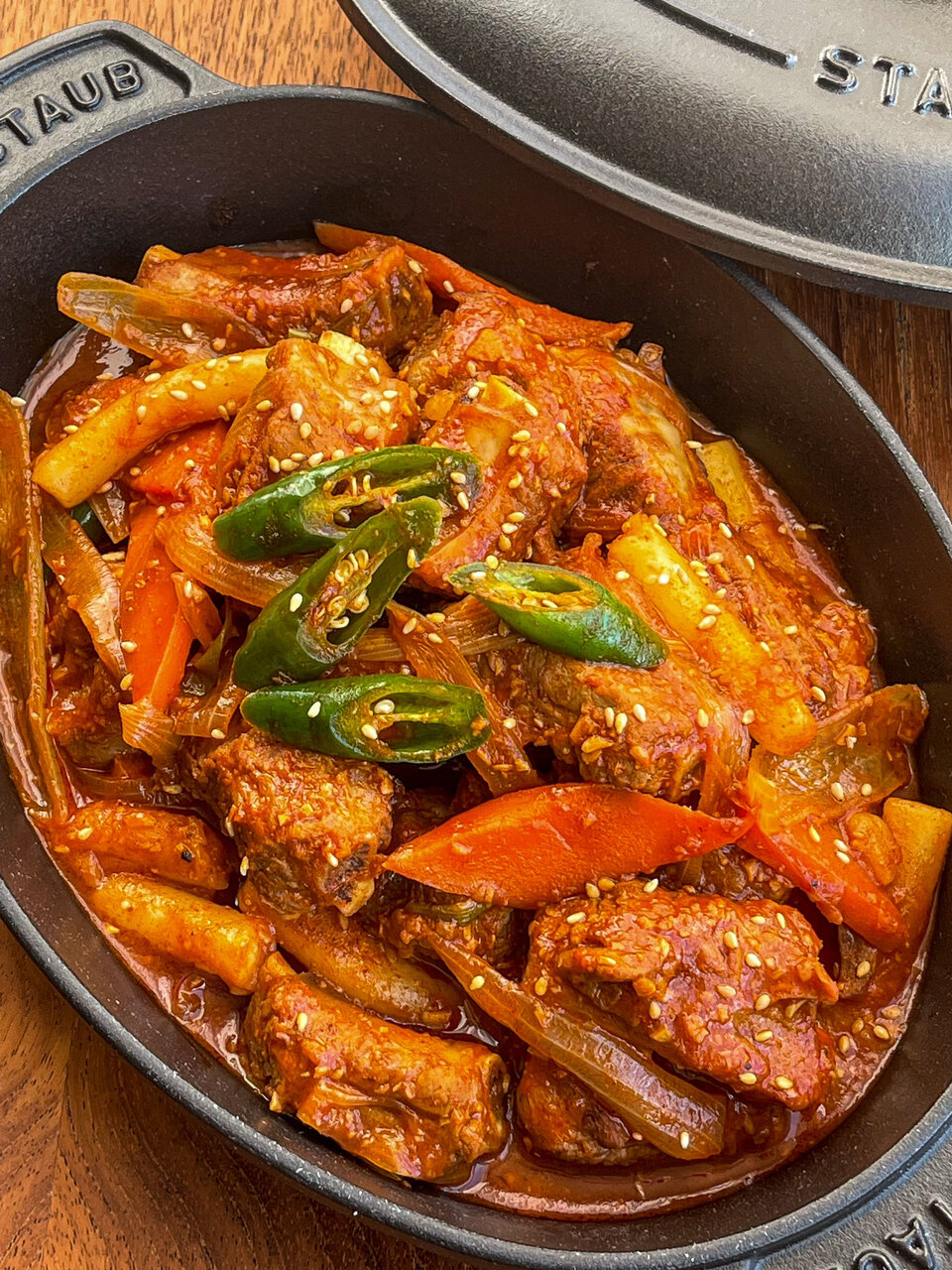 好吃到转圈圈～韩式辣炖排骨