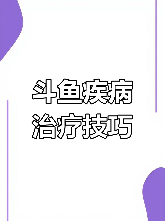 斗鱼生病怎么办?快速治疗方法大公开