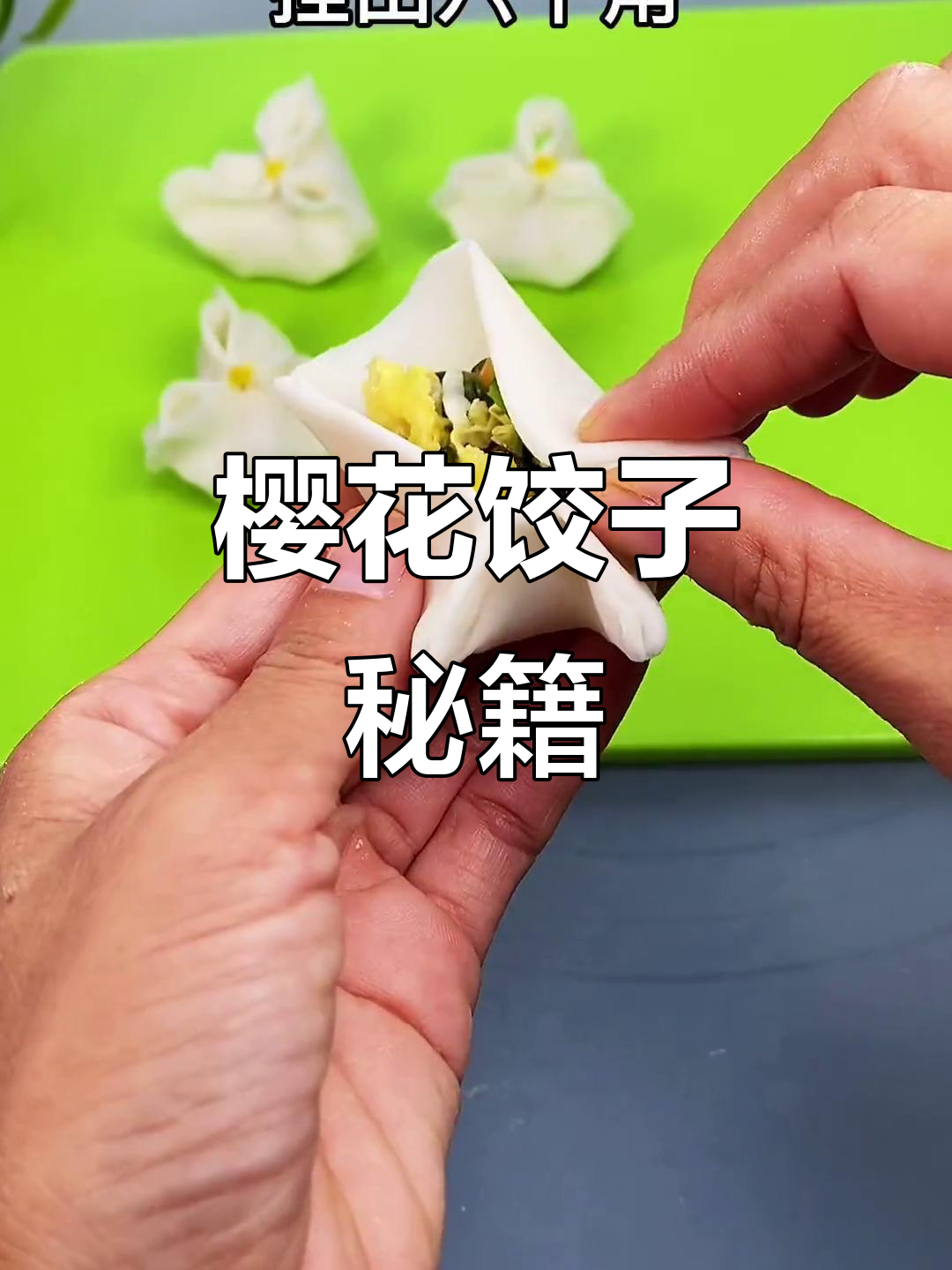 樱花饺轻松做,馅料鲜美,面皮软糯,零失败超简单!