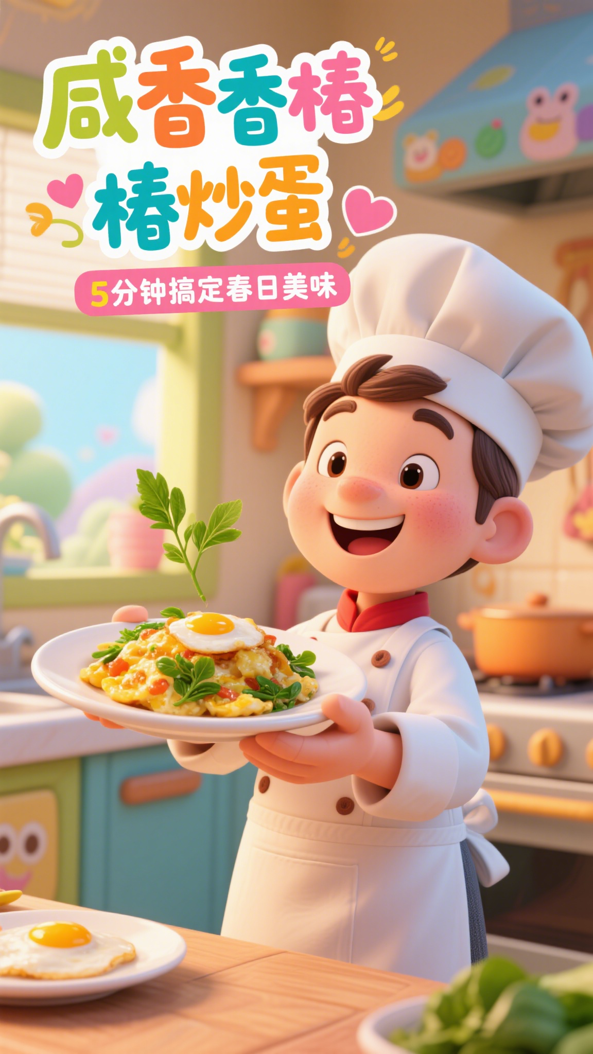 咸香香椿炒蛋,5分钟搞定春日美味