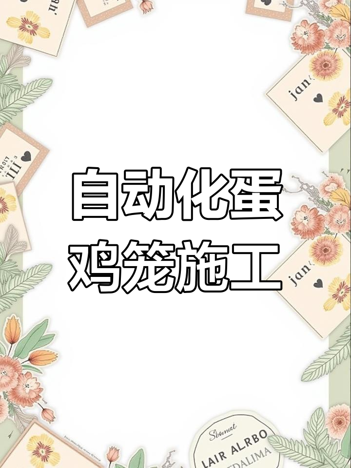 五层五列蛋鸡养殖设备，自动化生产线火热施工中