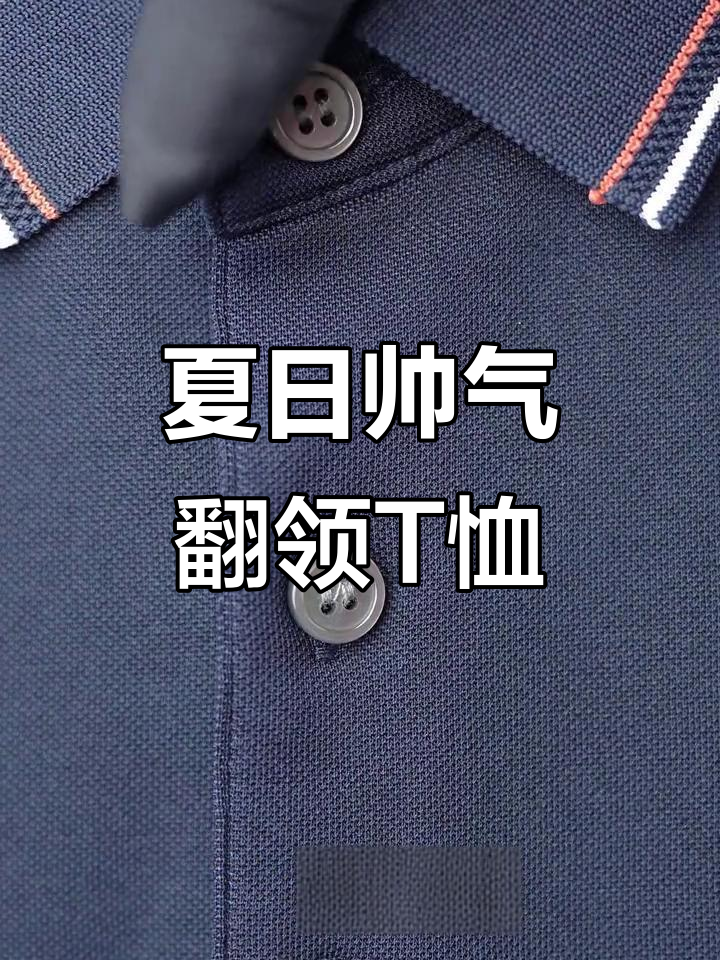夏季男士翻领T恤，舒适透气，时尚百搭